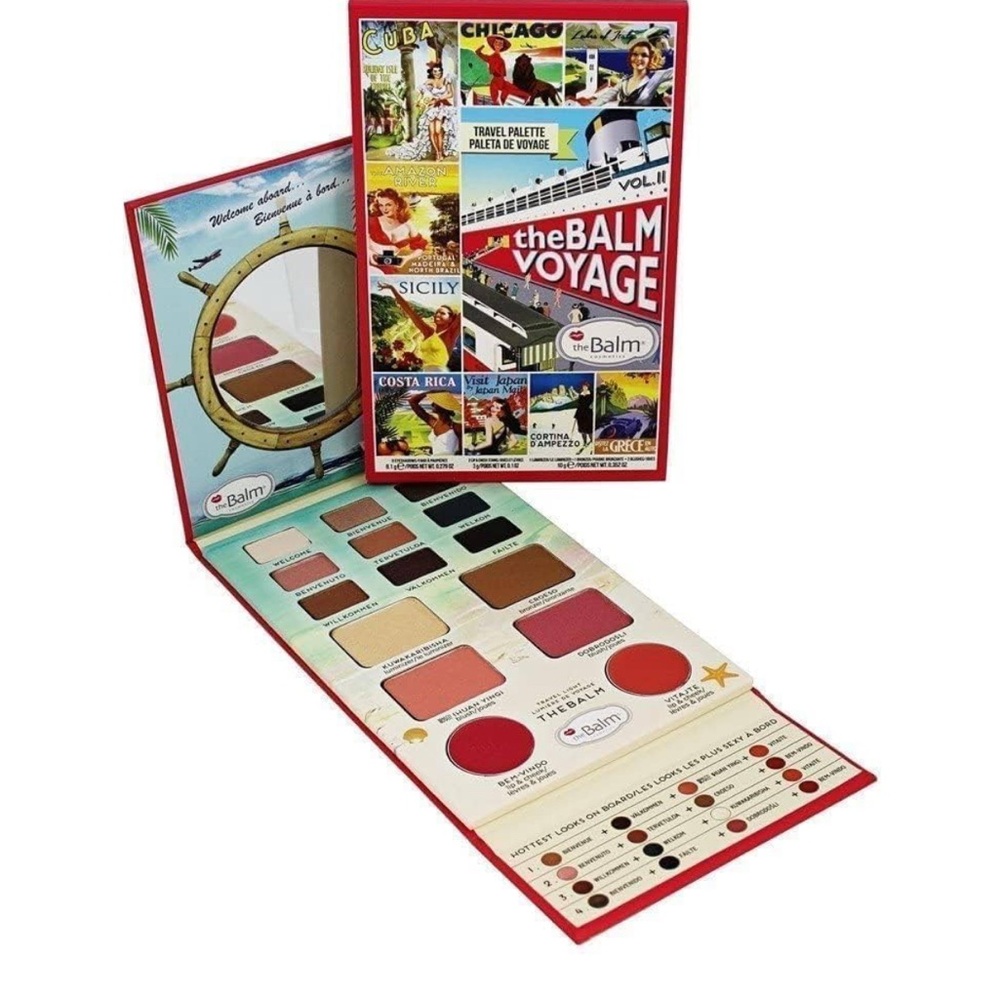 theBalm Pink and Brown Eyeshadow Palette Retro Design